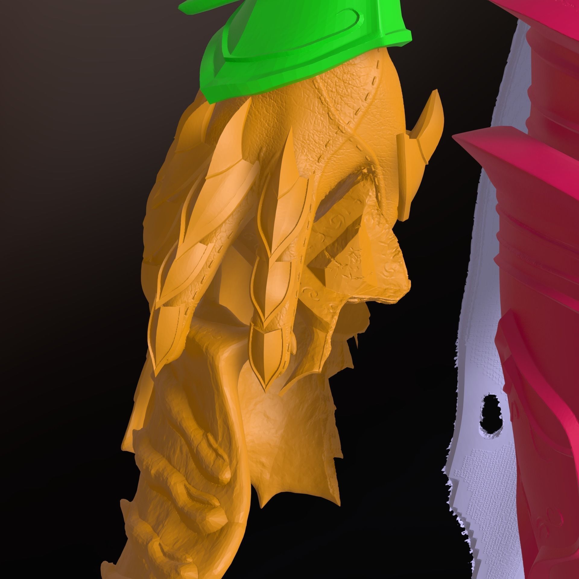 Sylvanas windrunner Shadowlands statue 3D print model_18