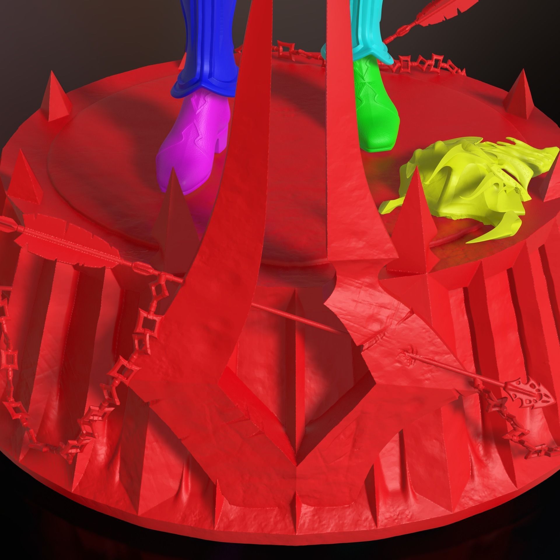 Sylvanas windrunner Shadowlands statue 3D print model_15