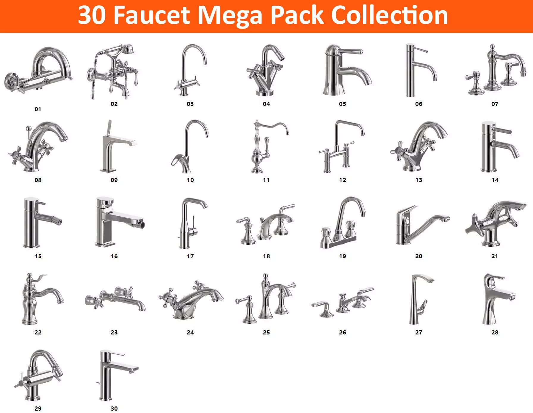 30 Faucet Super Mega Pack Collection _0