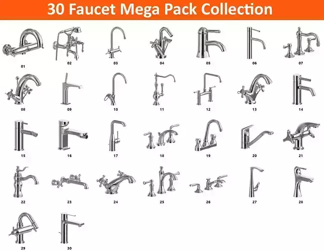 30 Faucet Super Mega Pack Collection 