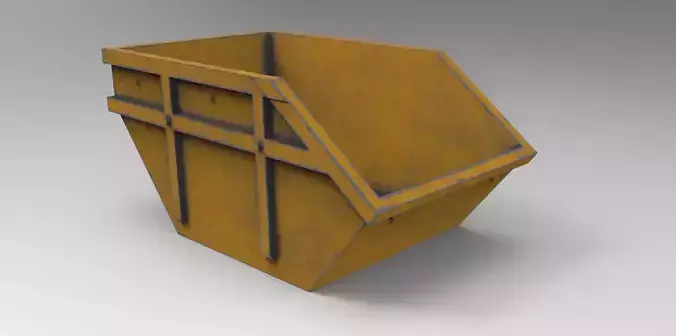 Dumpster LowPoly Simple