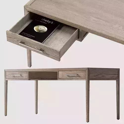 RH FRENCH CONTEMPORARY DESK 3D model