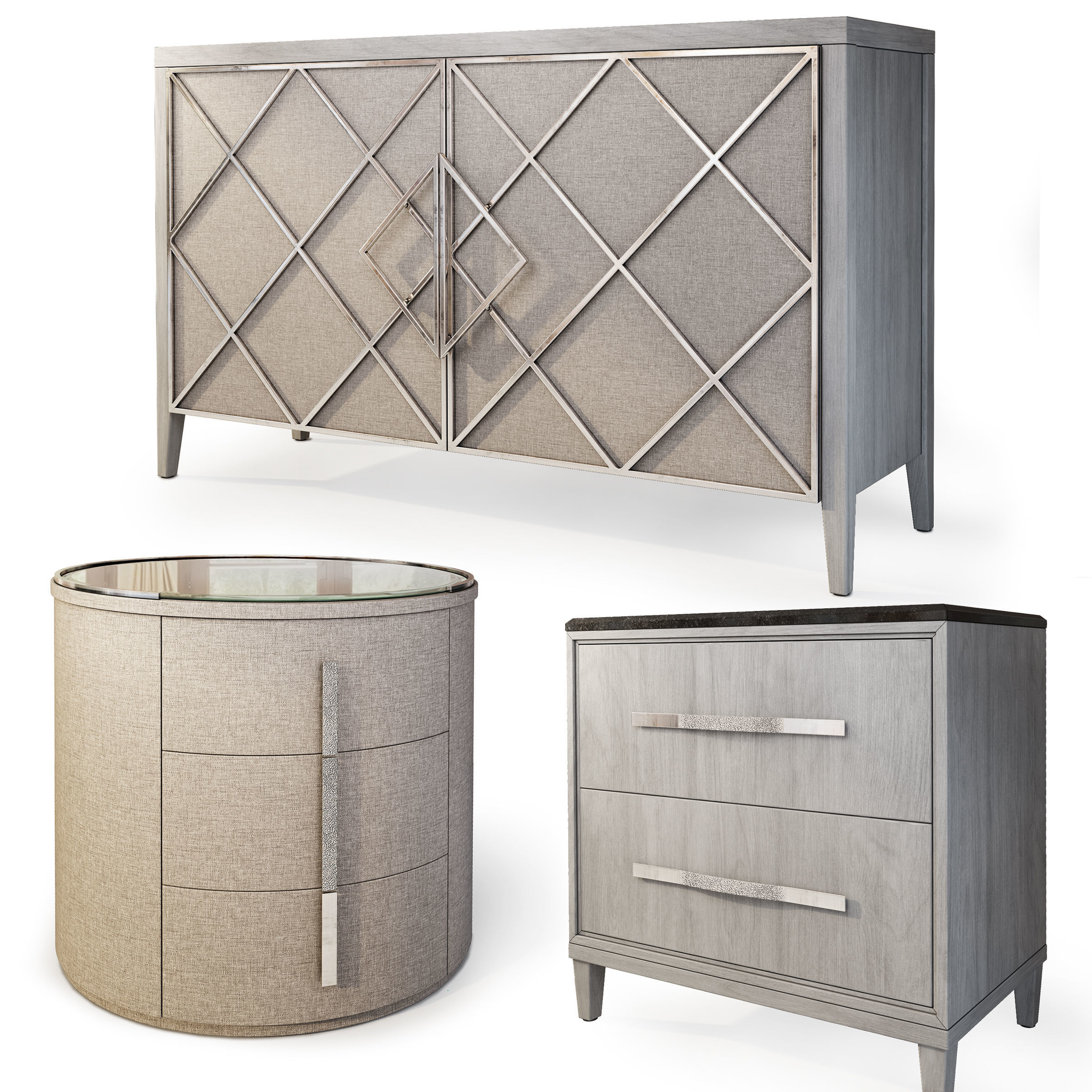 Sideboard nightstand by Carson 3D model_0