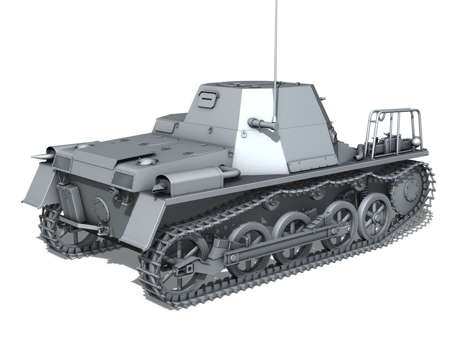 SDKFZ 265 - klPzBefWg - Ausf A  3D model_5