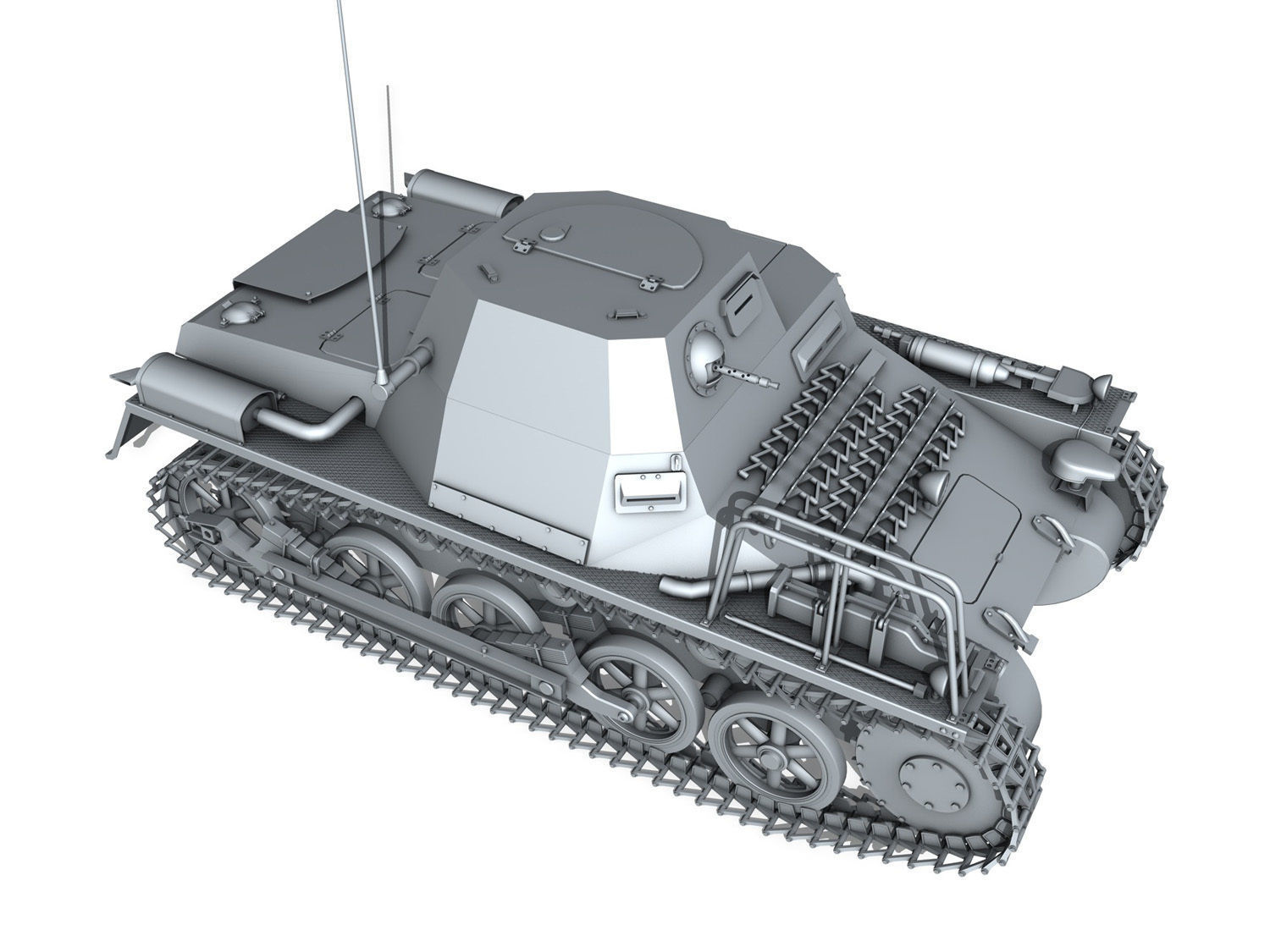SDKFZ 265 - klPzBefWg - Ausf A  3D model_6