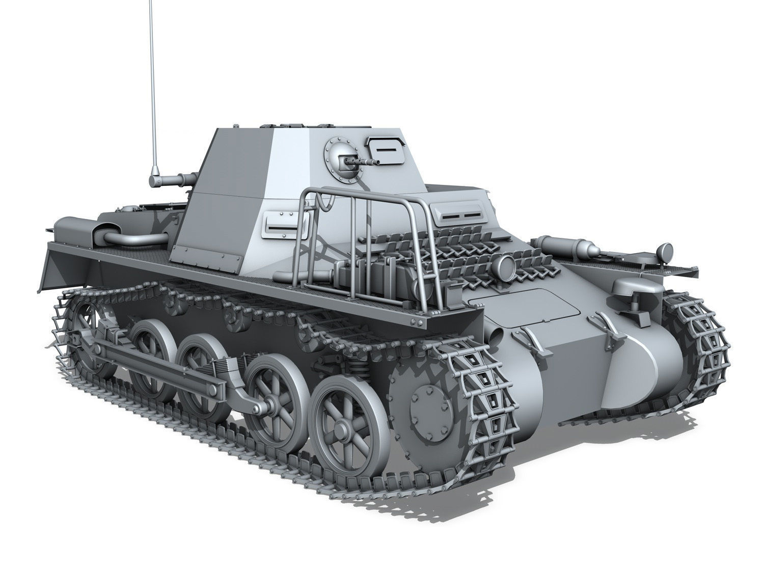 SDKFZ 265 - klPzBefWg - Ausf A  3D model_7