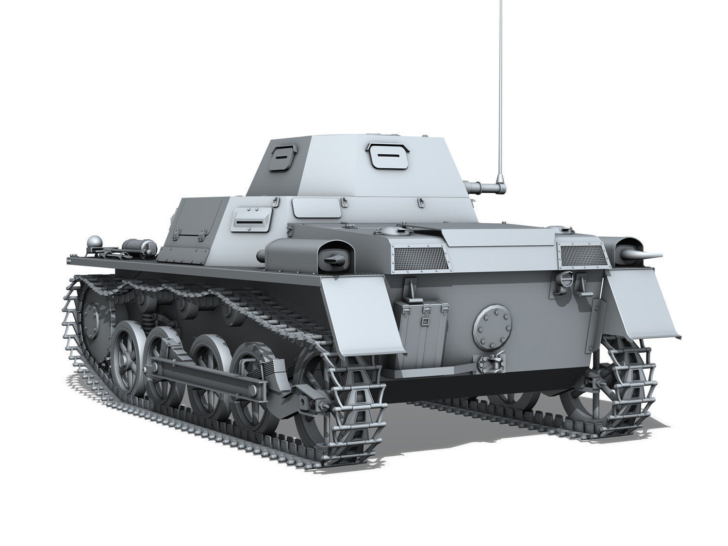 SDKFZ 265 - klPzBefWg - Ausf A  3D model_4