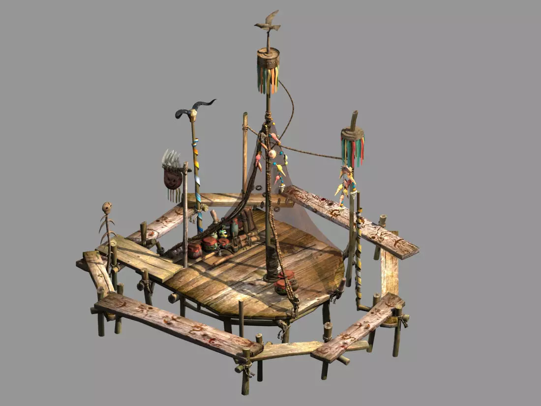 Aolai Kingdom-Wizard-Architecture 3D model_0