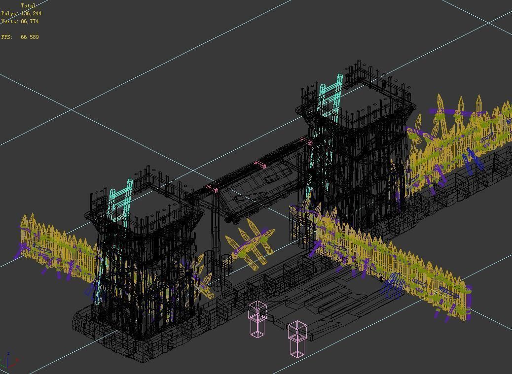 Fort-Small Barracks 12 3D model_3