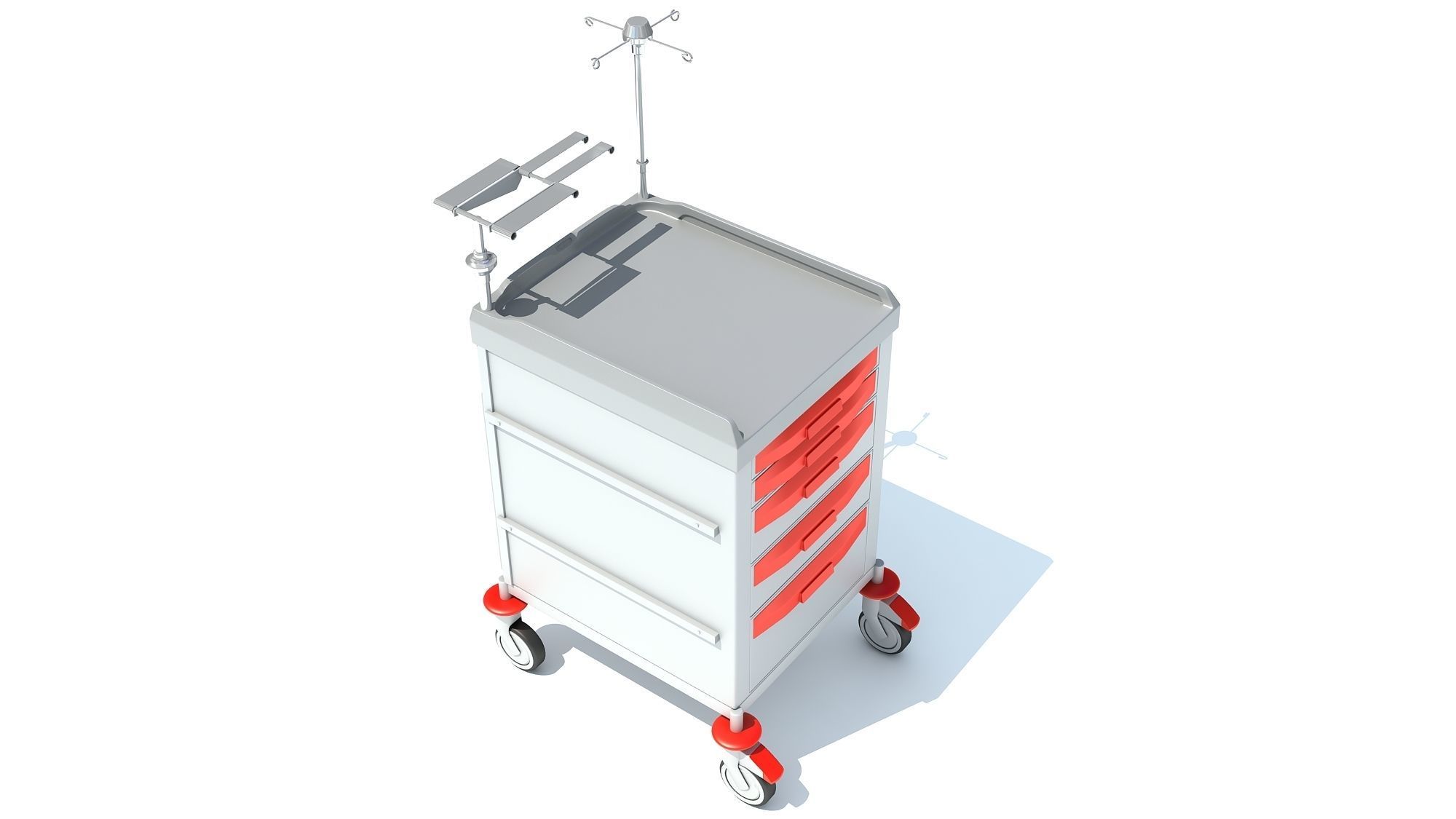 Emergency Trolley 3D model_7