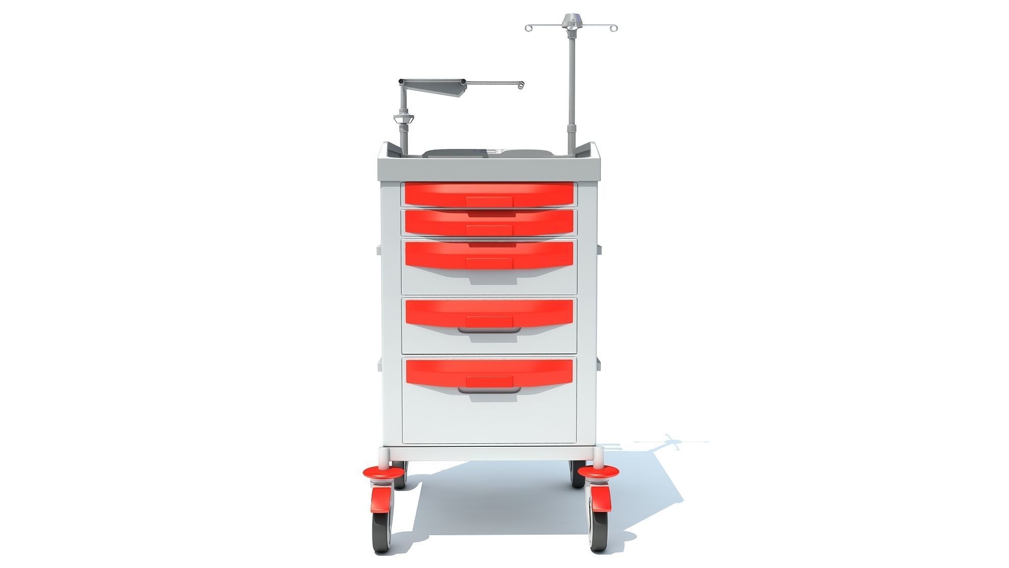 Emergency Trolley 3D model_8