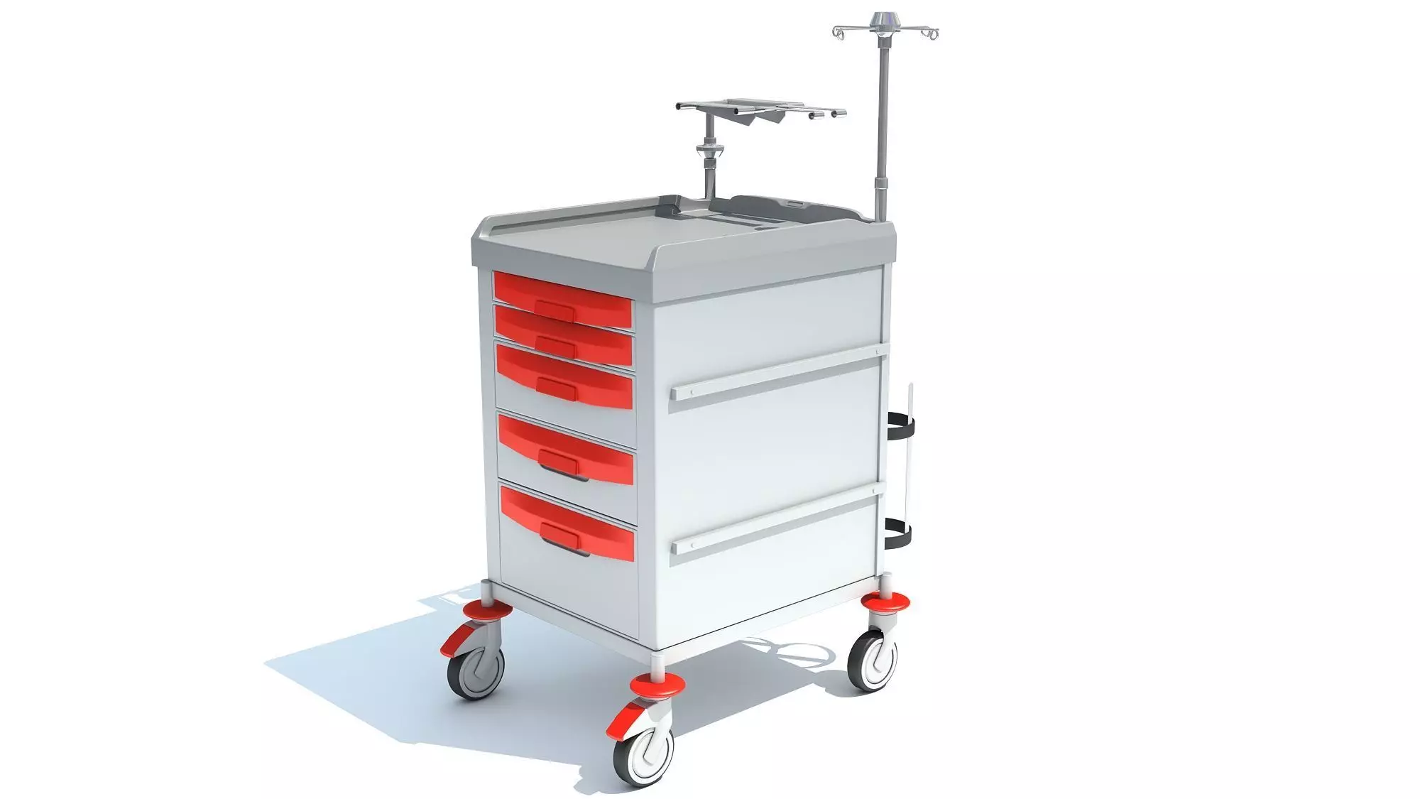 Emergency Trolley 3D model_0