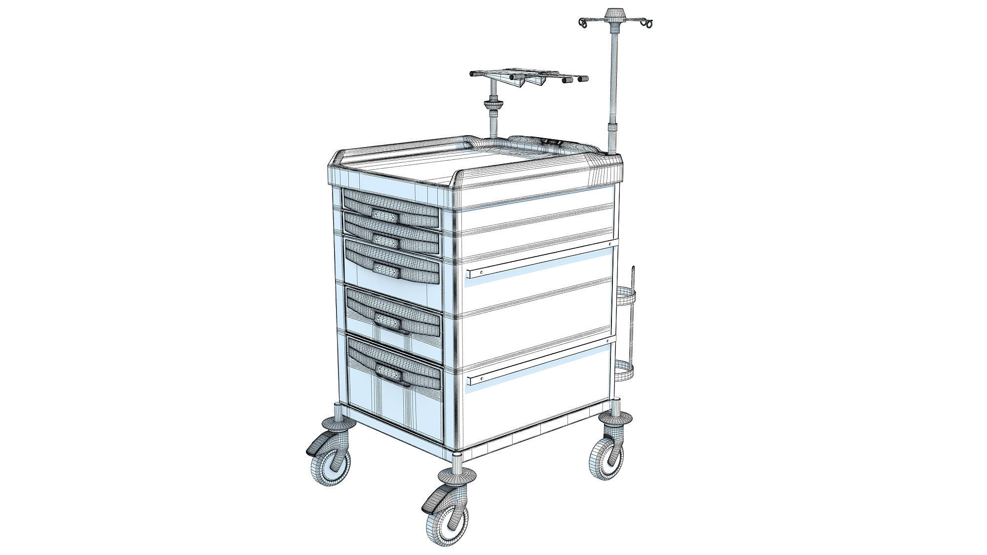 Emergency Trolley 3D model_10