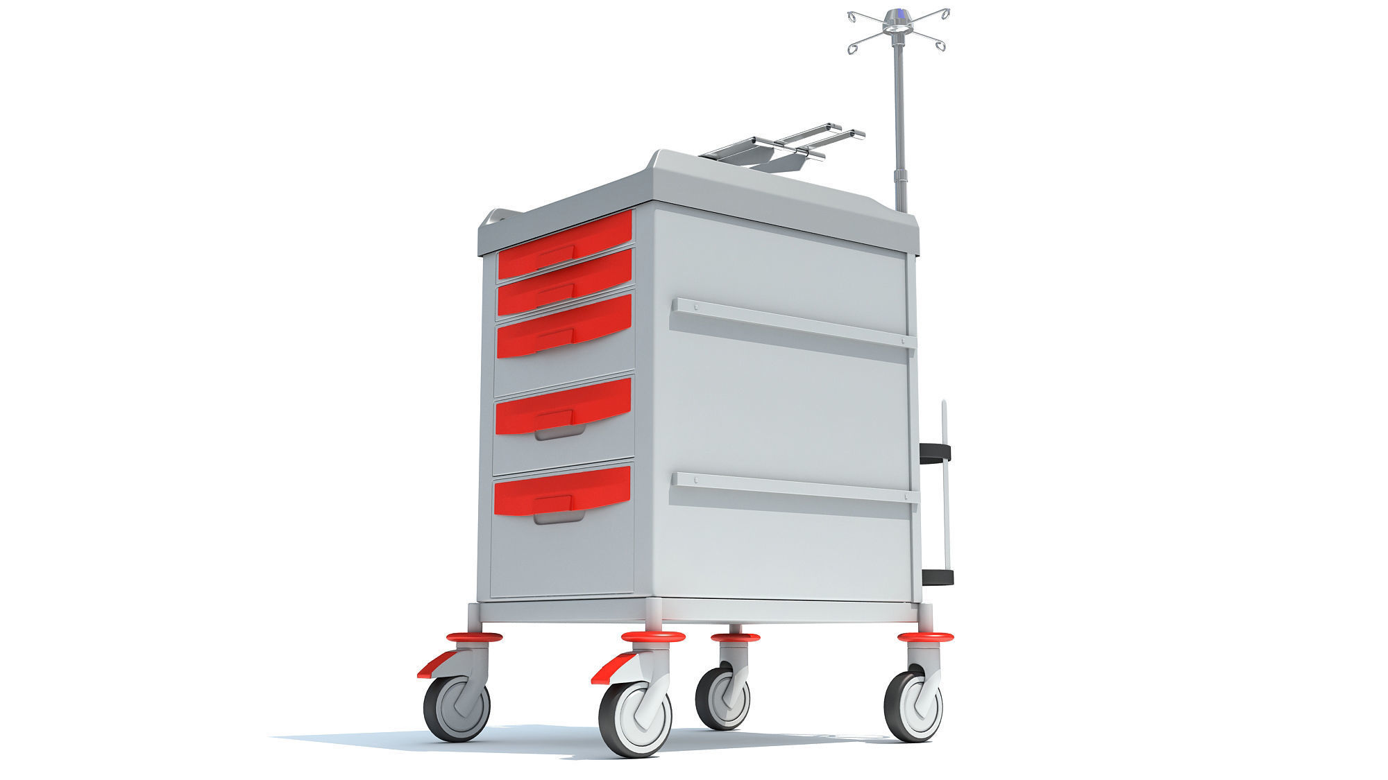 Emergency Trolley 3D model_9