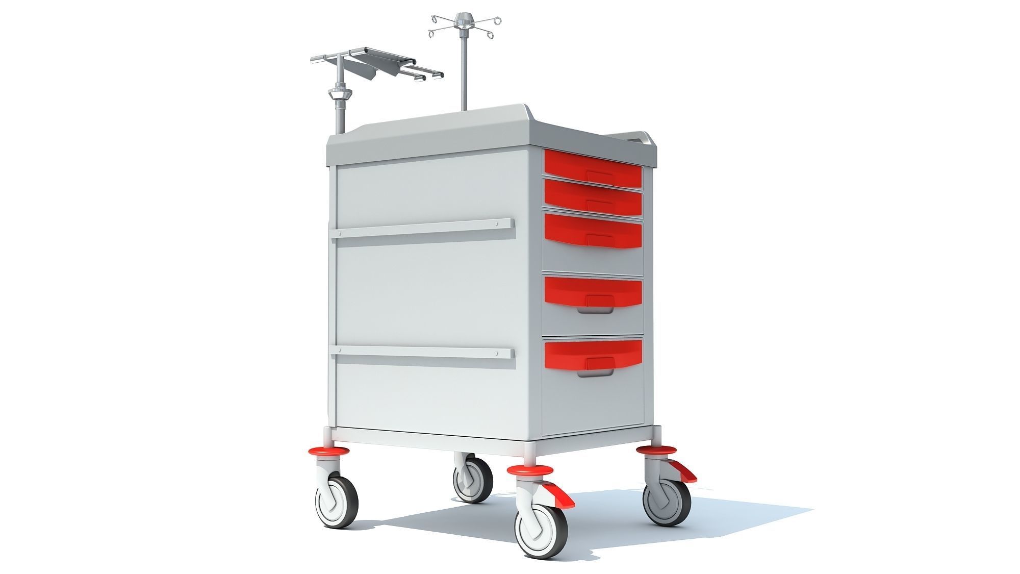 Emergency Trolley 3D model_6