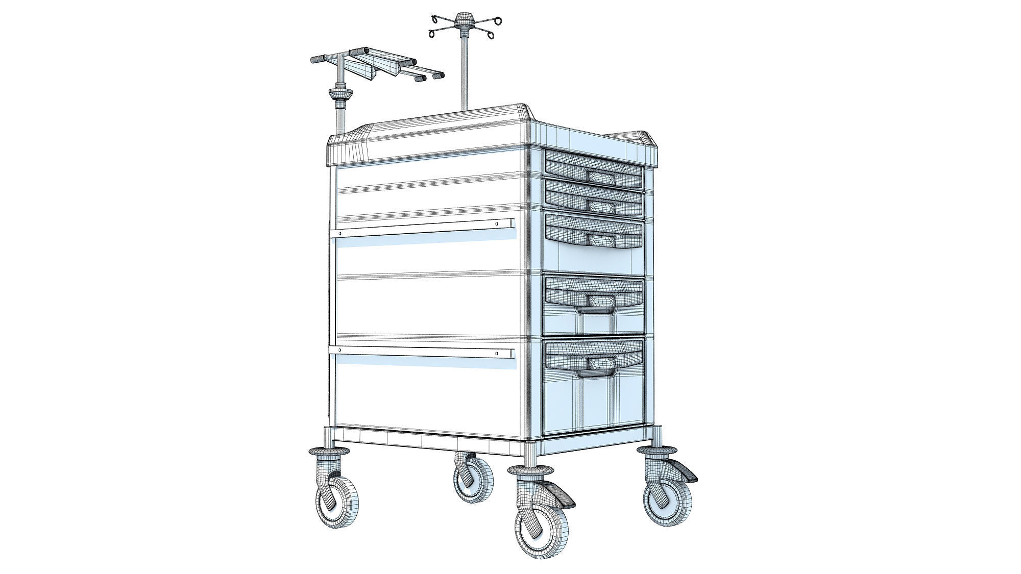 Emergency Trolley 3D model_12