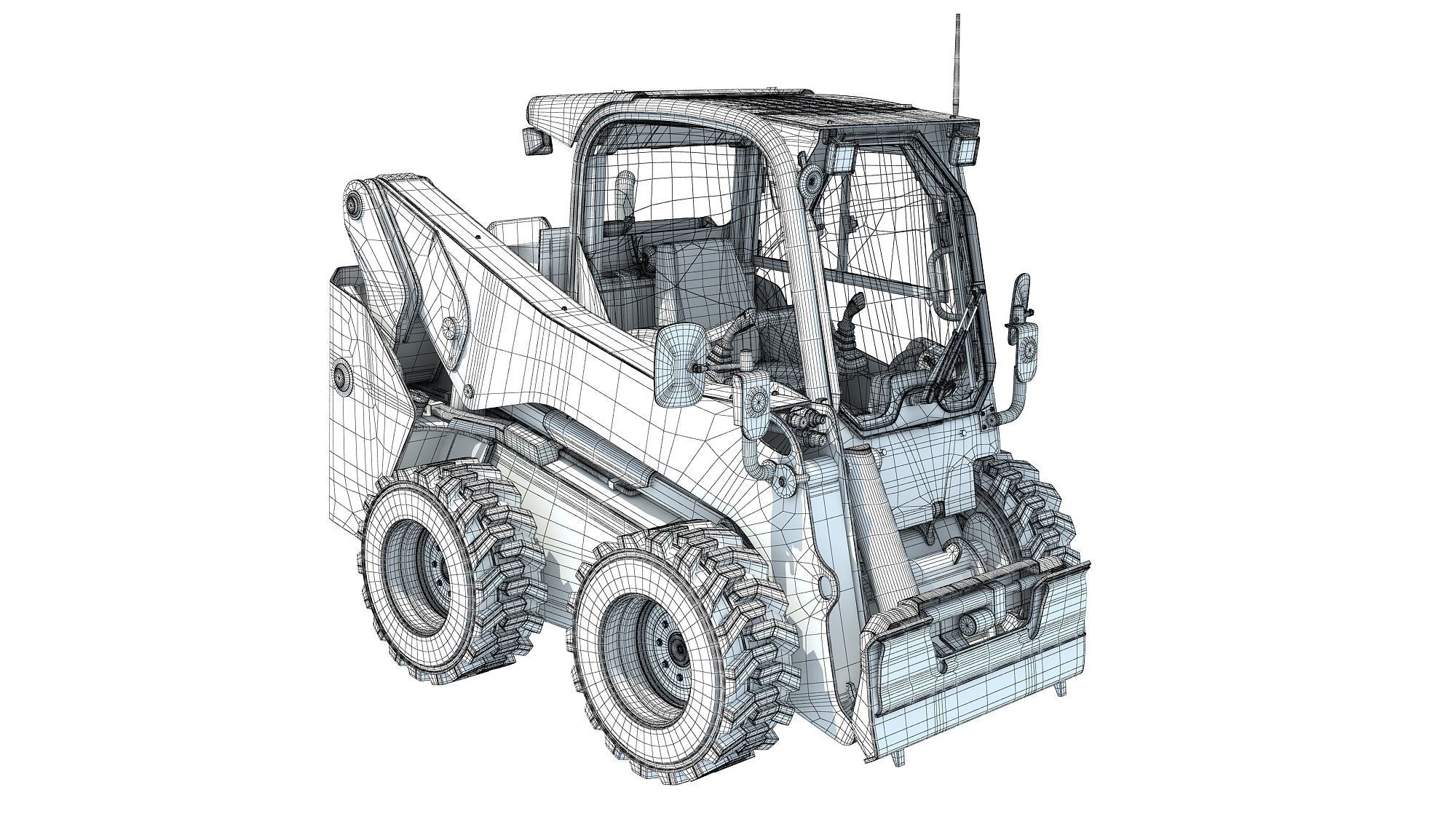 Skid Steer Loader 3D model_16