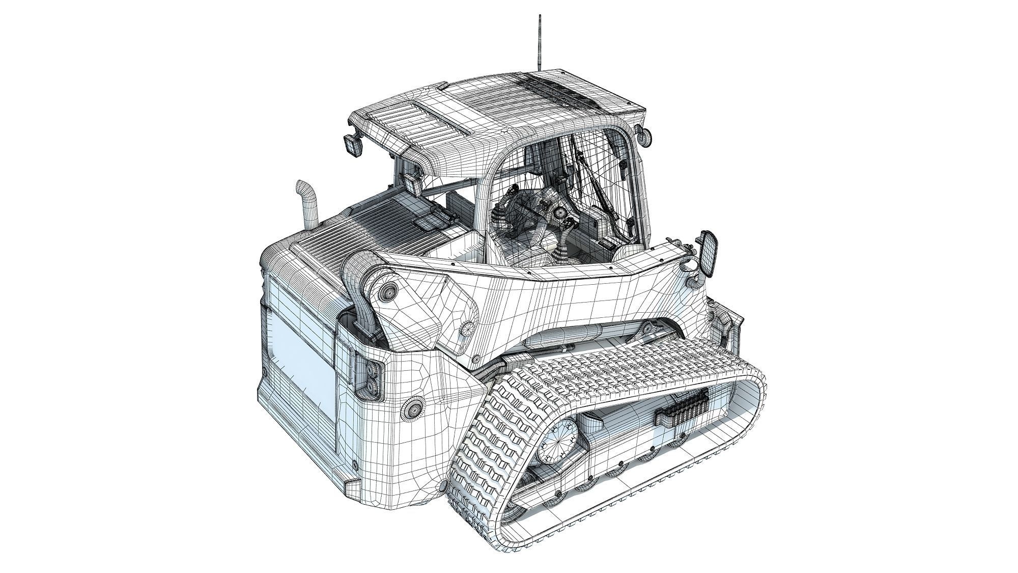Mini Skid Steer Loader 3D model_15