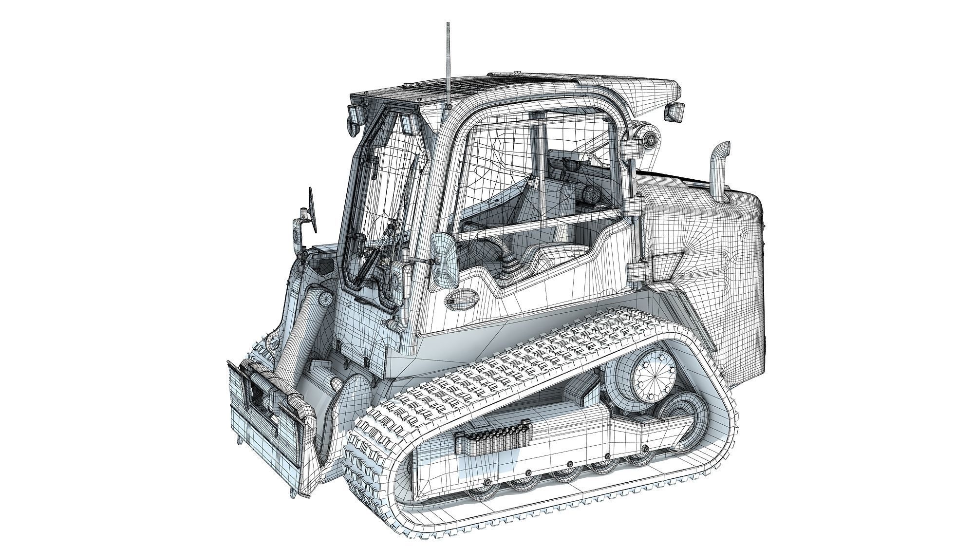Mini Skid Steer Loader 3D model_13