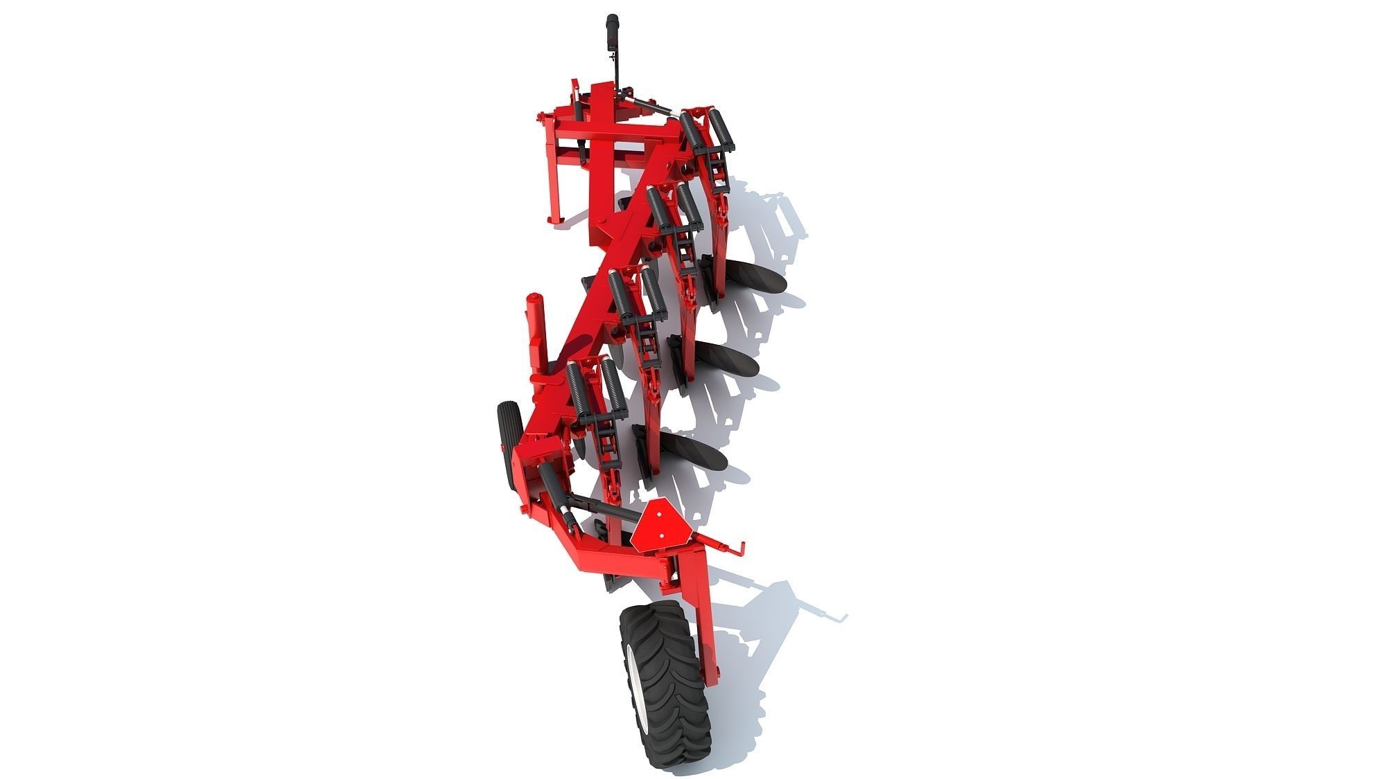Semi Mounted Plow 3D model_3