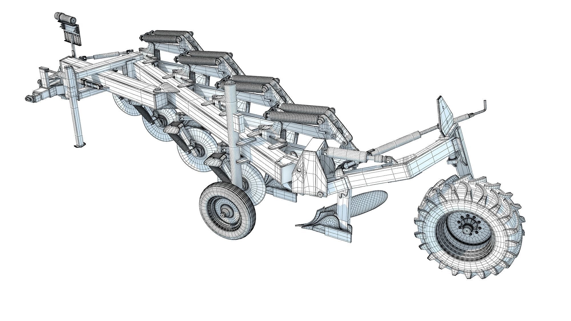 Semi Mounted Plow 3D model_13