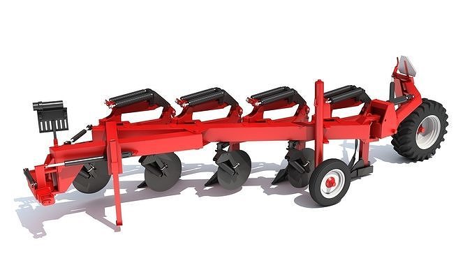 Semi Mounted Plow 3D model