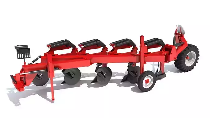 Semi Mounted Plow 3D model