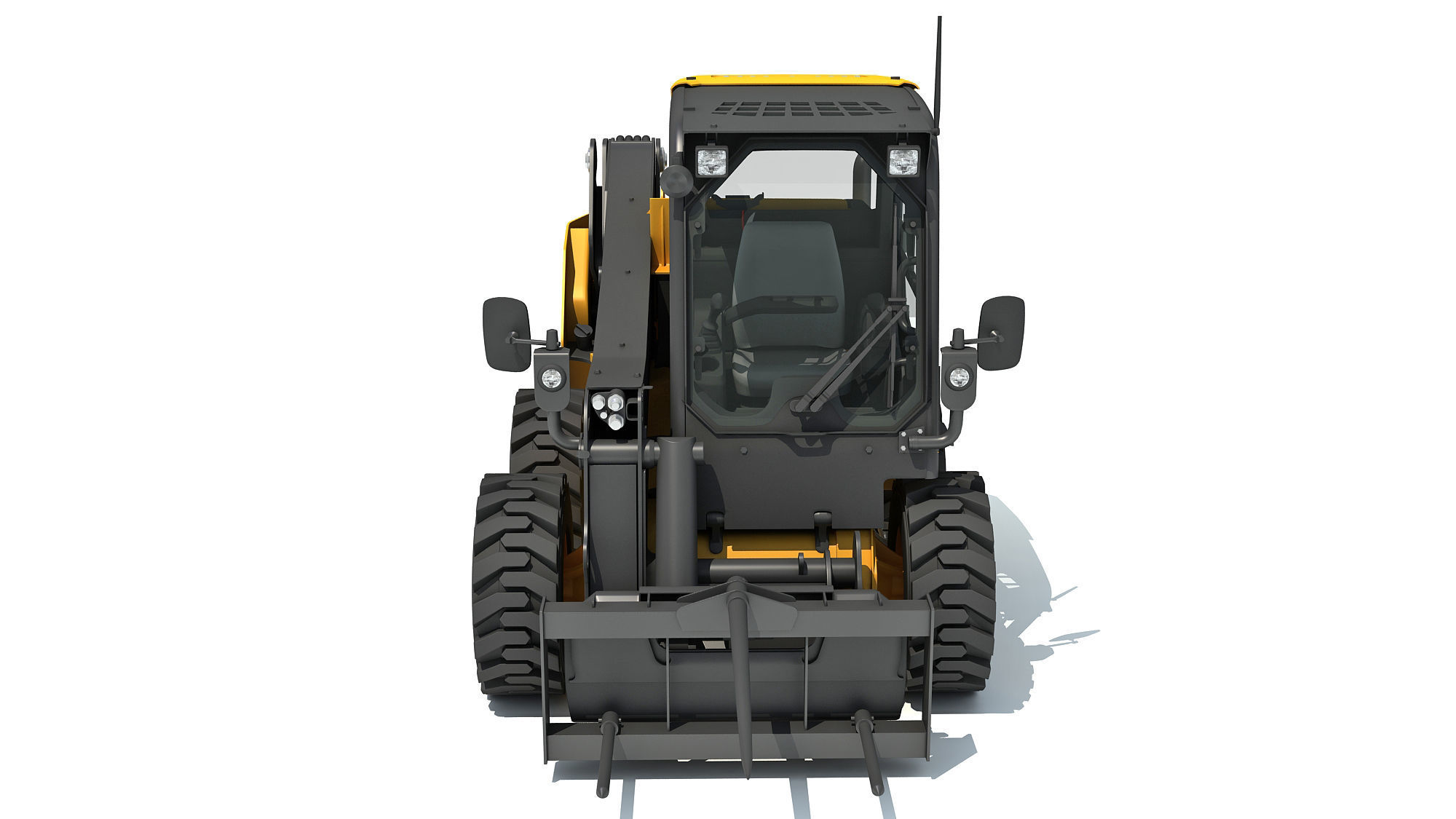 Skid Steer Loader Bale Fork 3D model_9