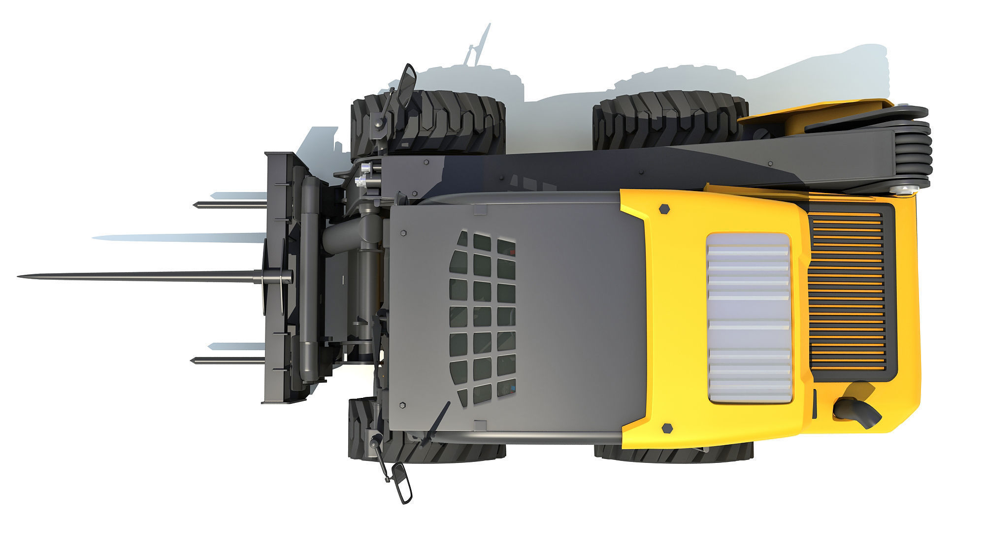 Skid Steer Loader Bale Fork 3D model_13