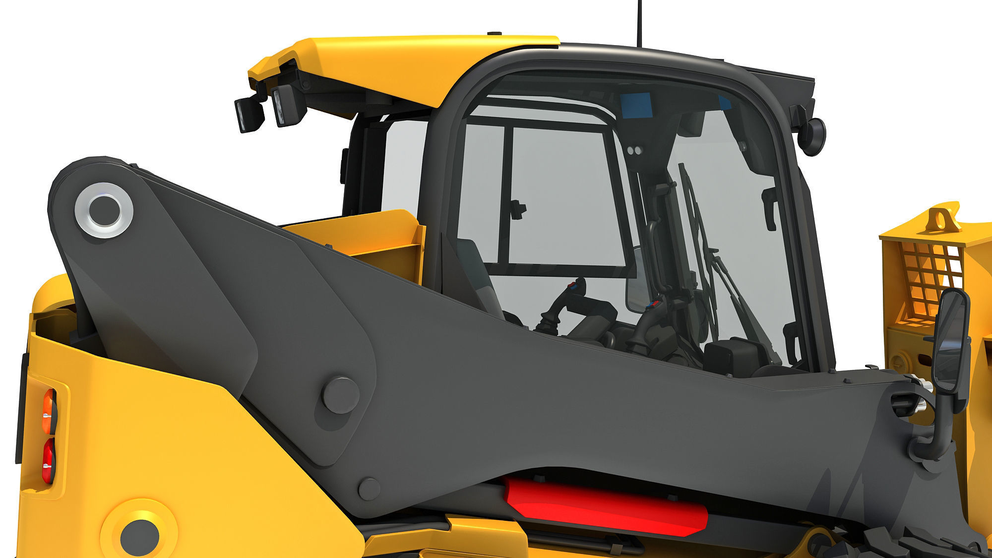 Skid Steer Loader Tree Cutter 3D model_12