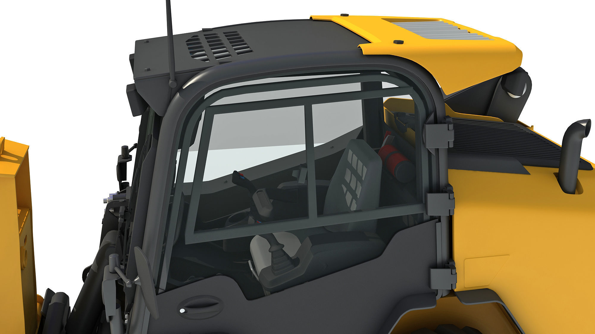 Skid Steer Loader Tree Cutter 3D model_11