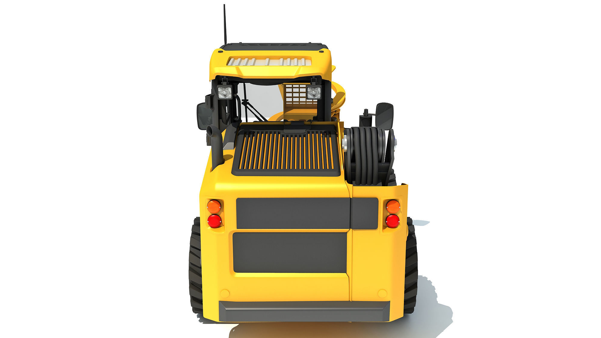 Skid Steer Loader Tree Cutter 3D model_5