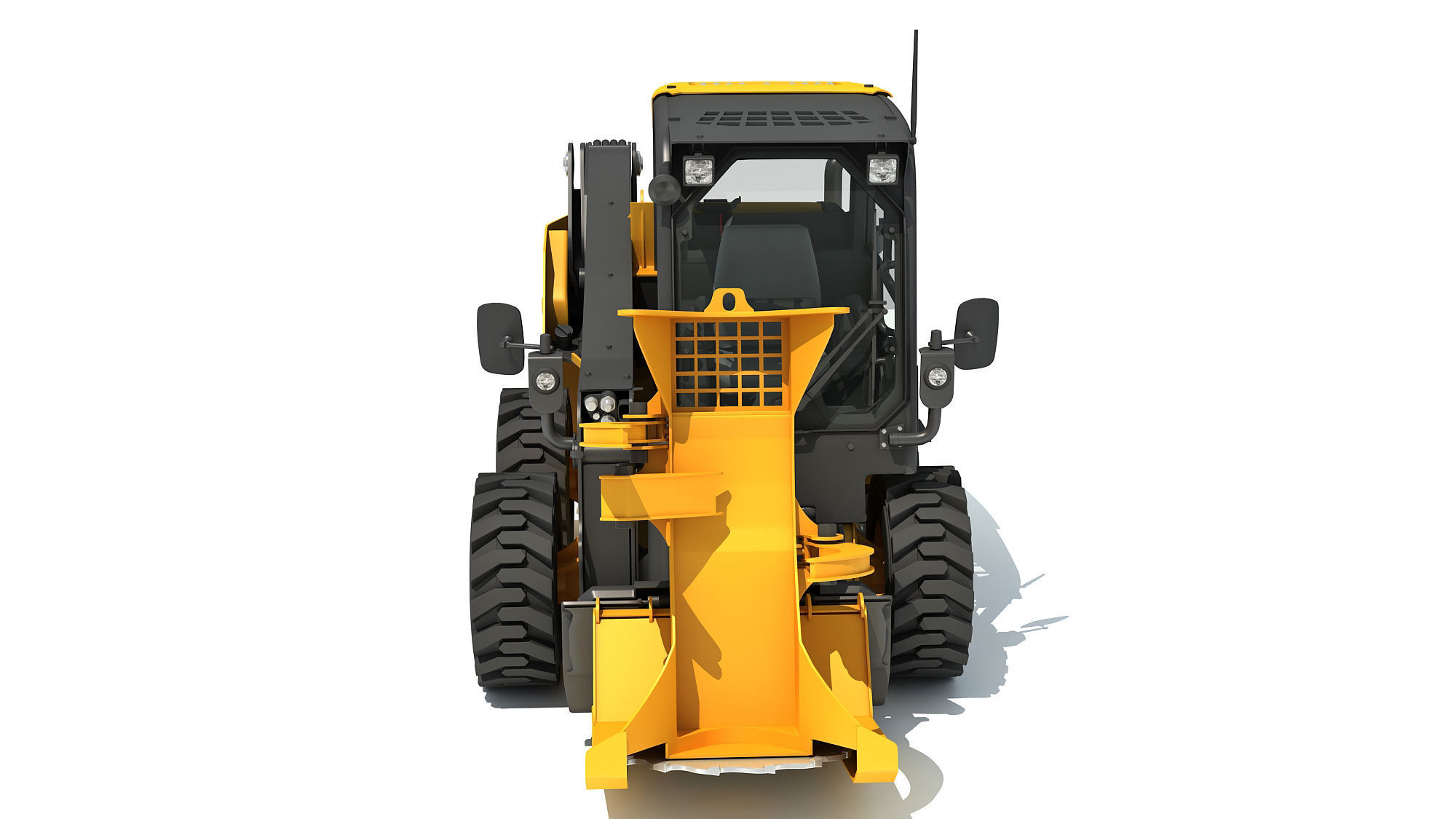 Skid Steer Loader Tree Cutter 3D model_9