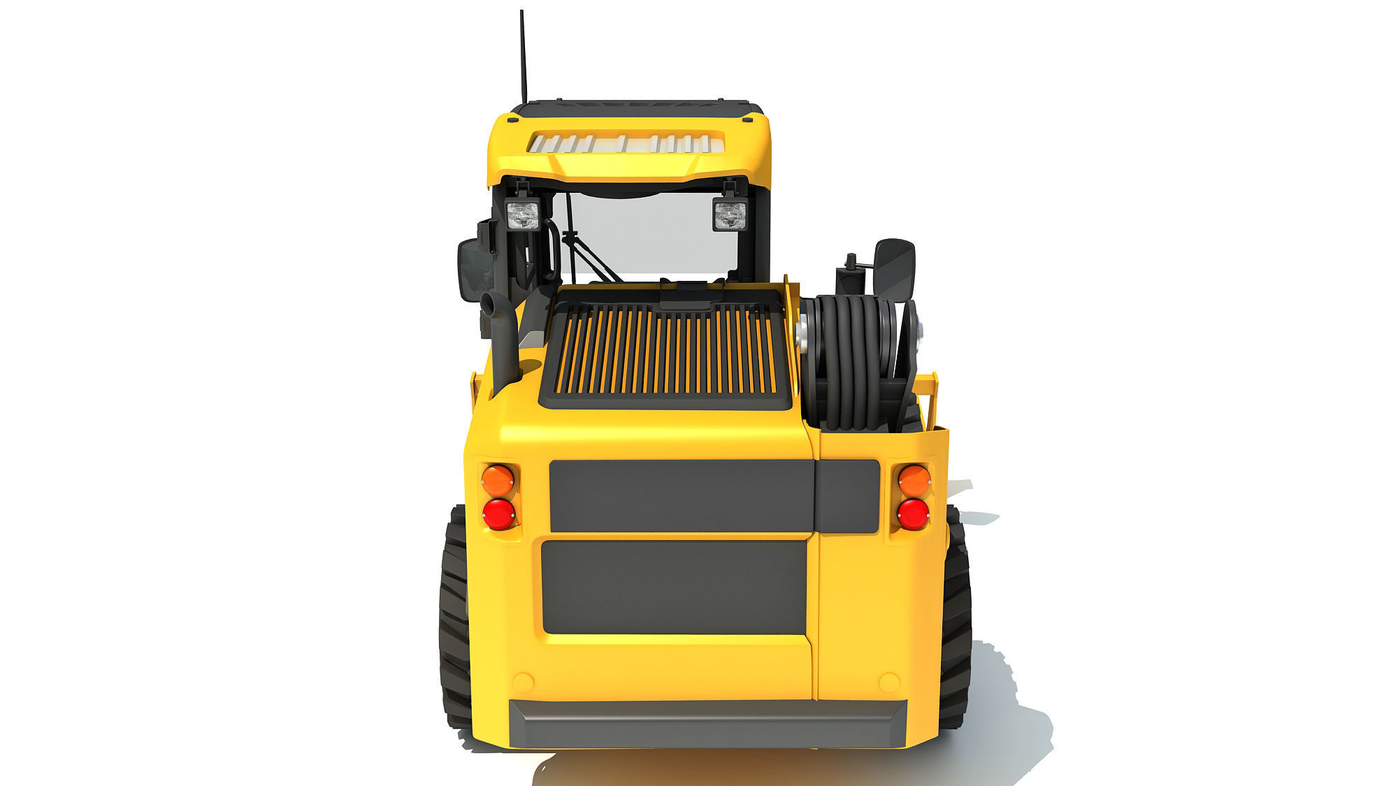 Log Fork Skid Steer Loader 3D model_4