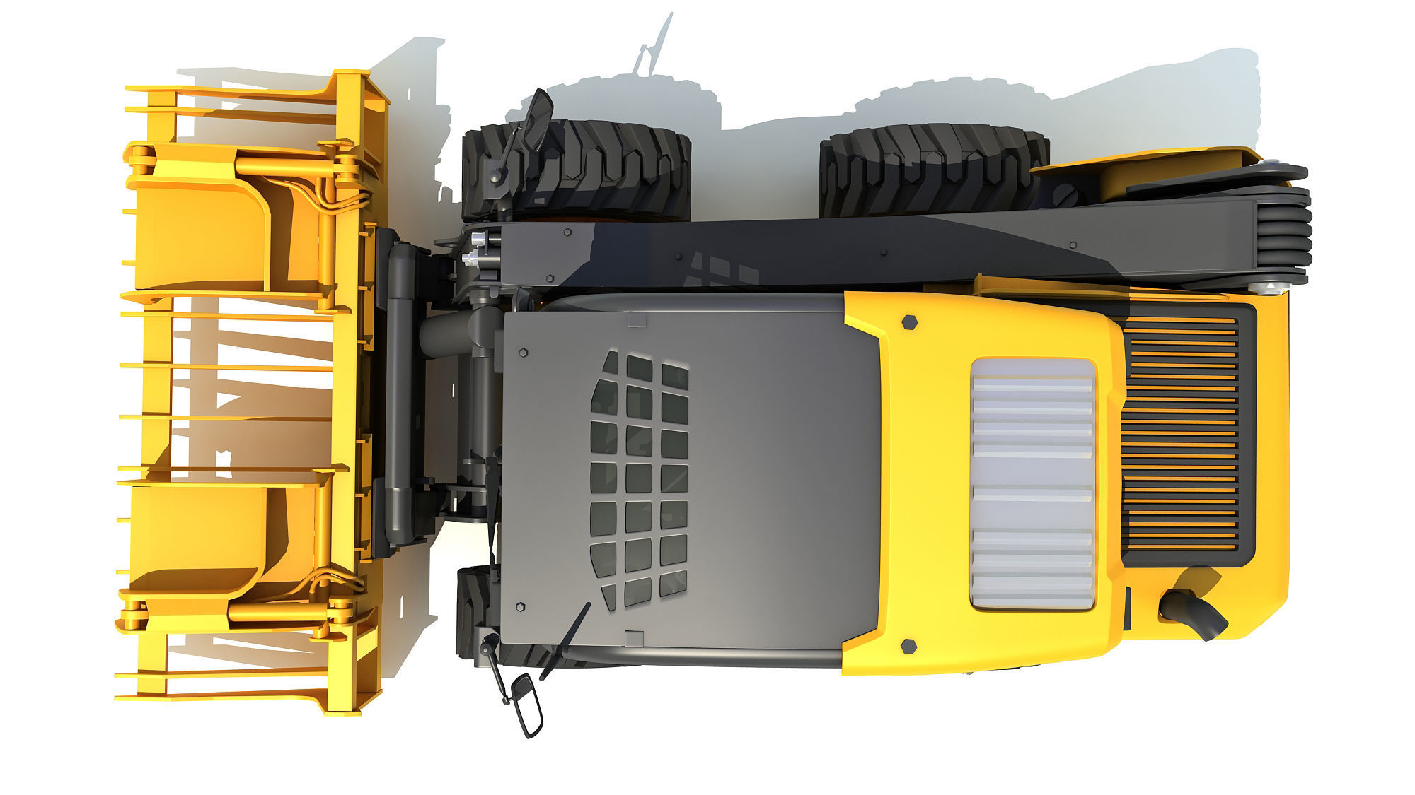 Log Fork Skid Steer Loader 3D model_17