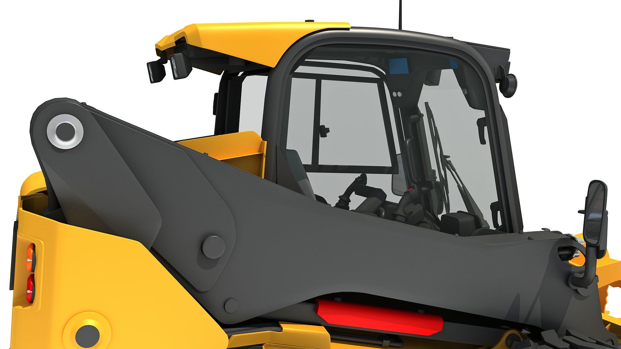 Log Fork Skid Steer Loader 3D model_16