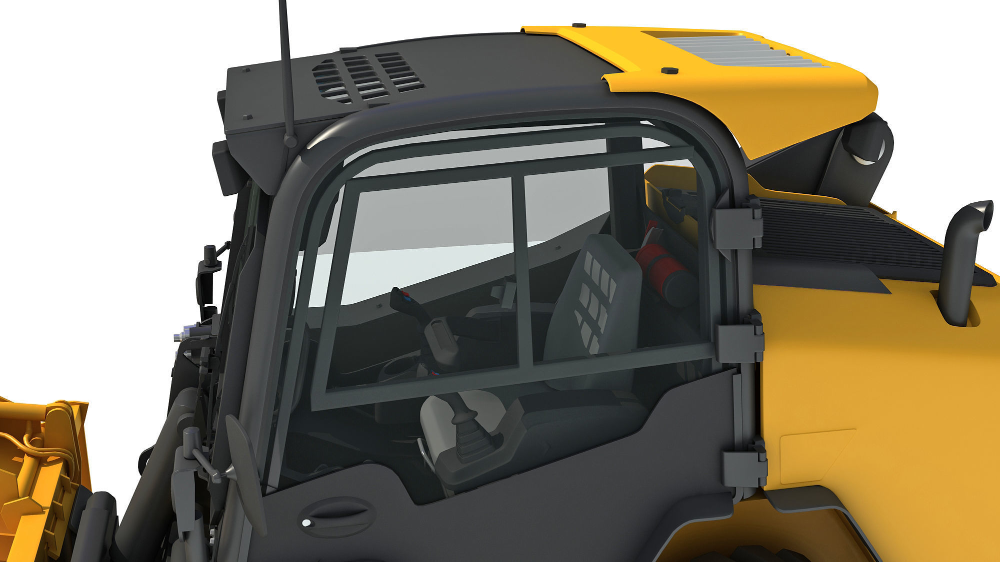 Log Fork Skid Steer Loader 3D model_15
