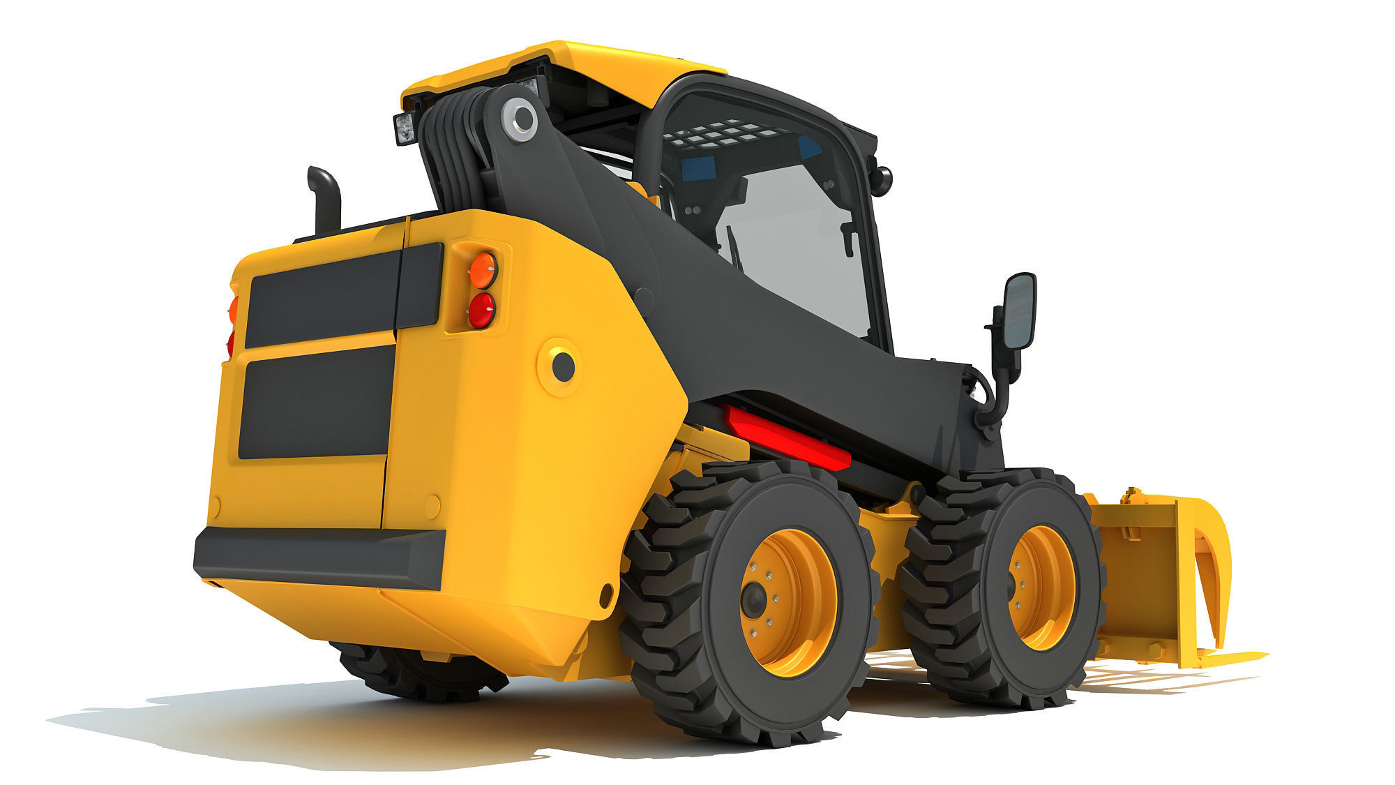 Skid Steer Loader Manure Fork 3D model_5