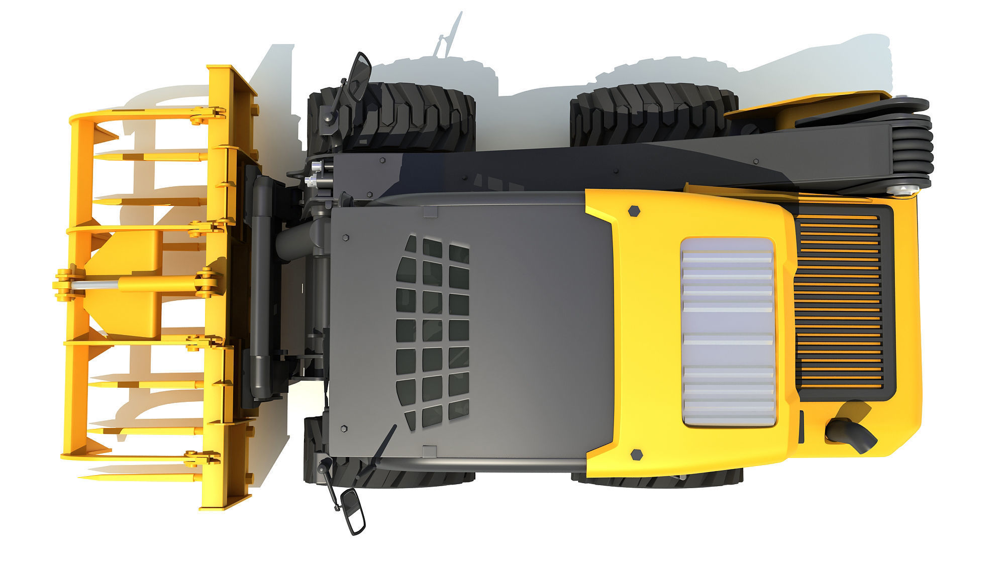 Skid Steer Loader Manure Fork 3D model_12