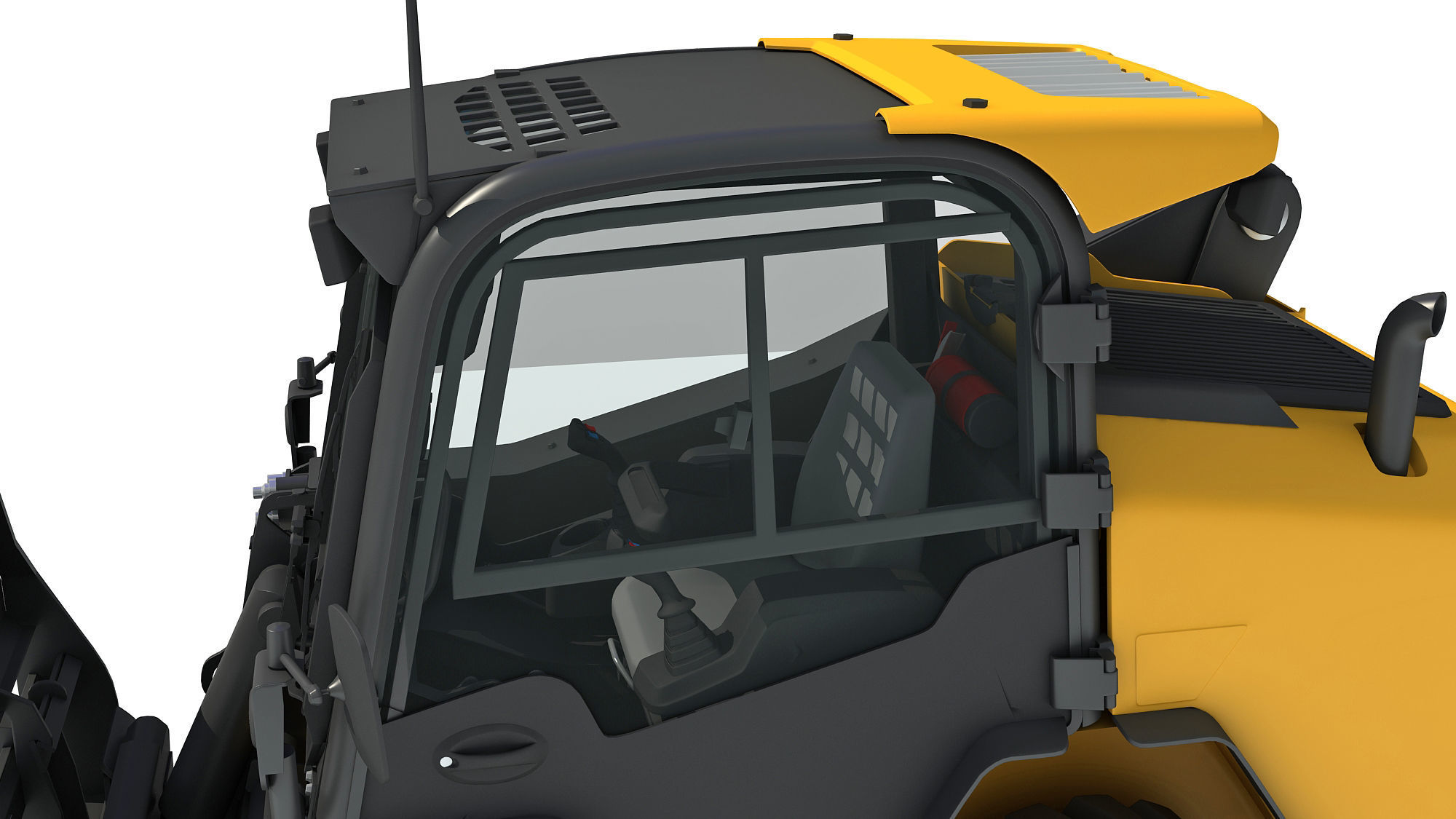 Skid Steer Loader Pallet Fork 3D model_10