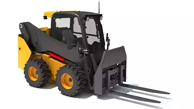 Skid Steer Loader Pallet Fork 3D model
