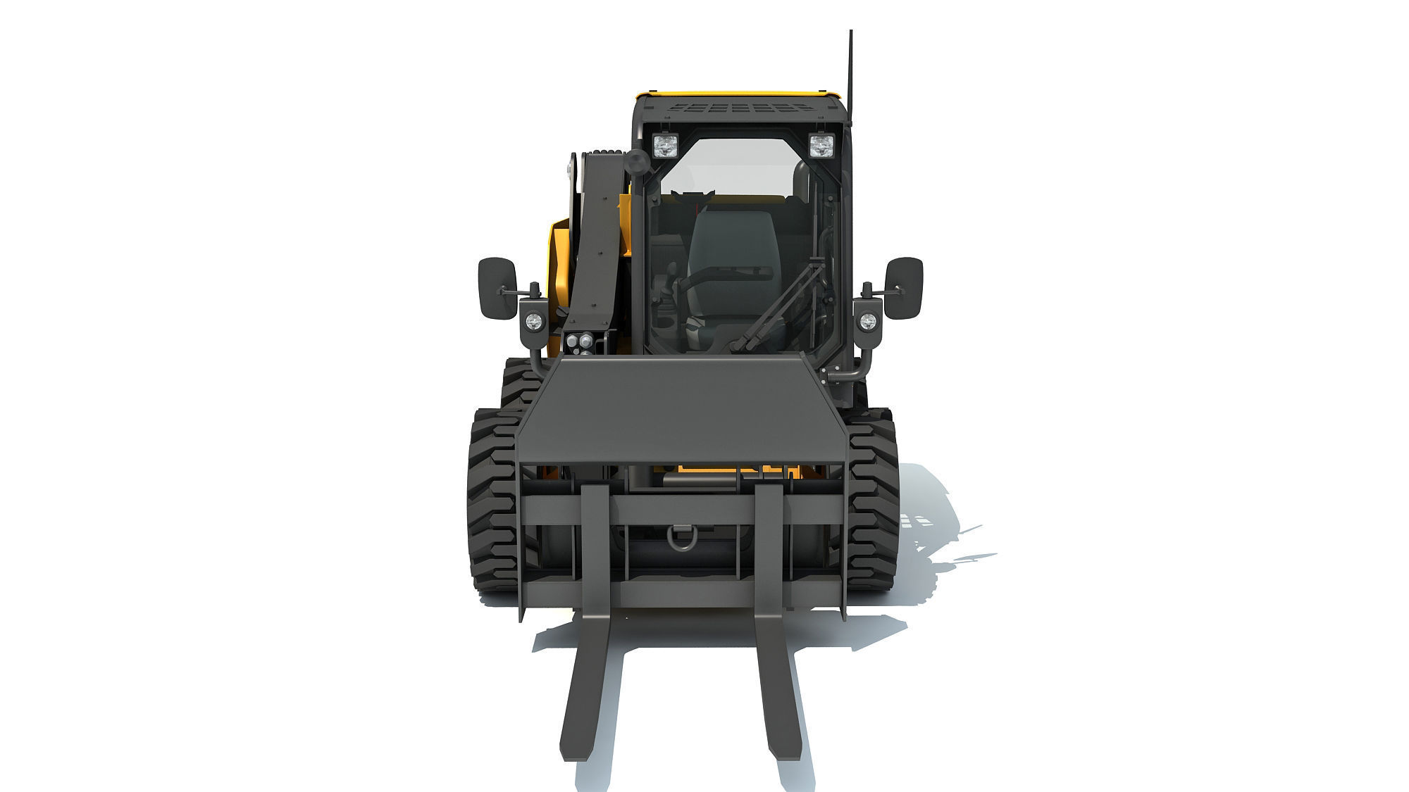 Skid Steer Loader Pallet Fork 3D model_8