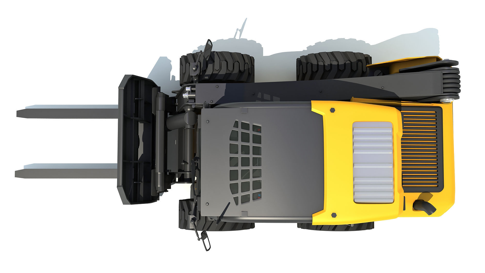 Skid Steer Loader Pallet Fork 3D model_12