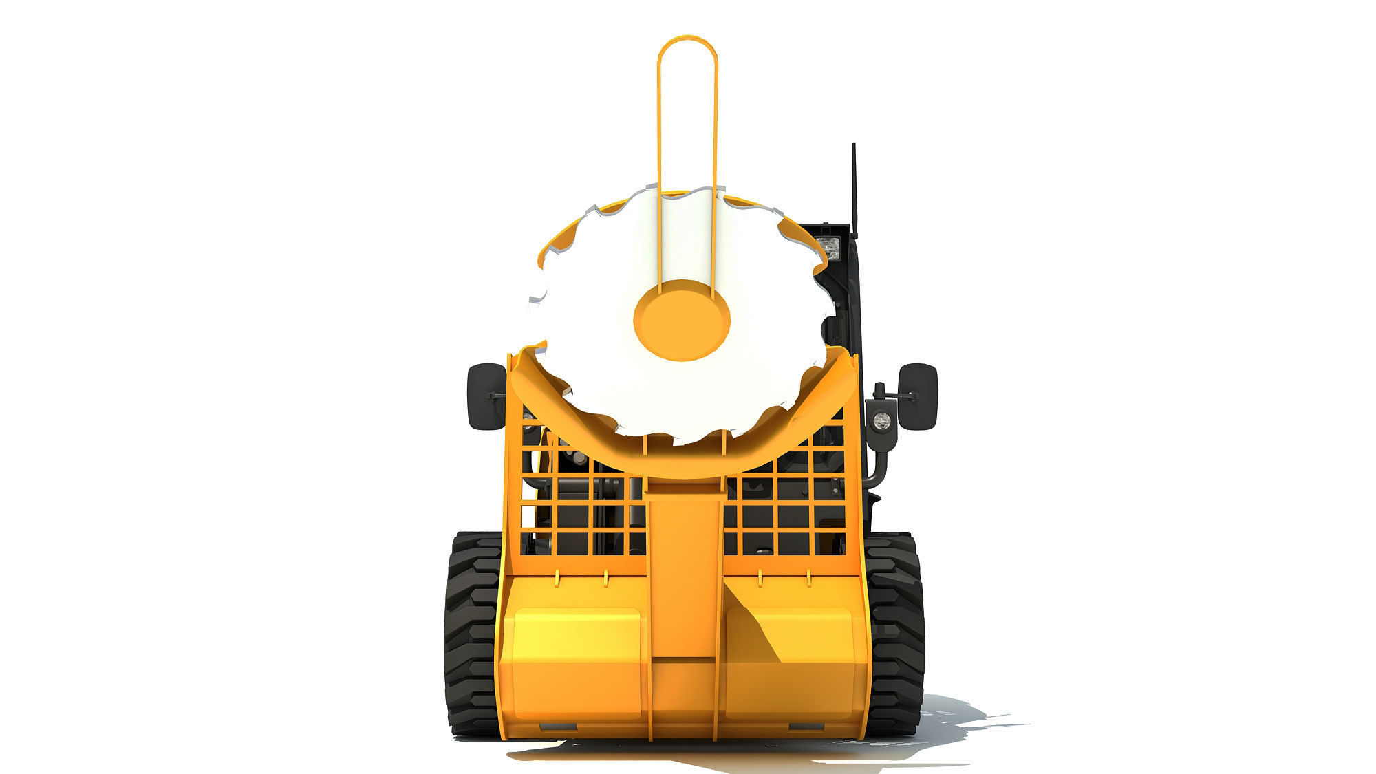 Tree Cutter Skid Steer Loader 3D model_8