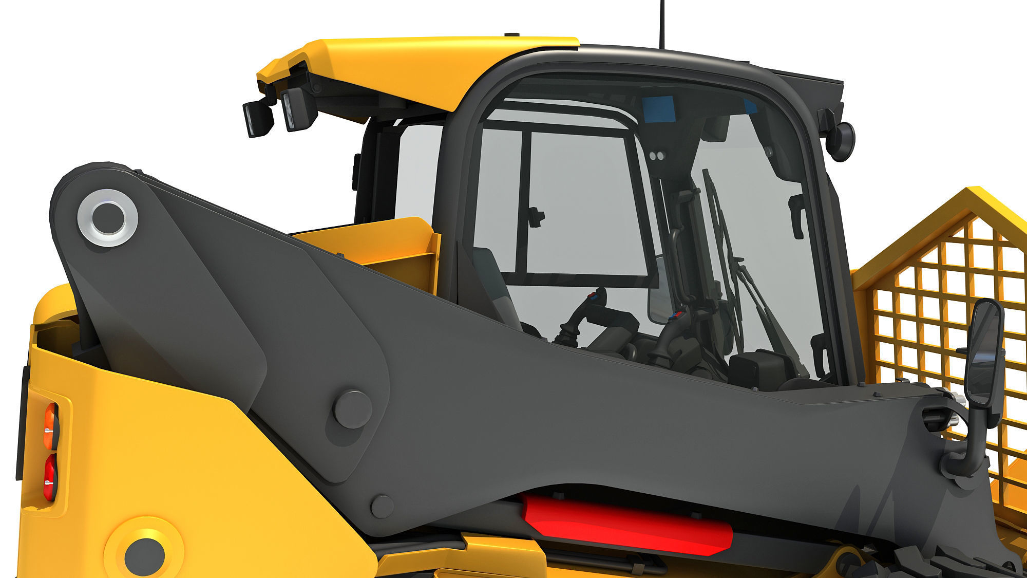 Tree Cutter Skid Steer Loader 3D model_11