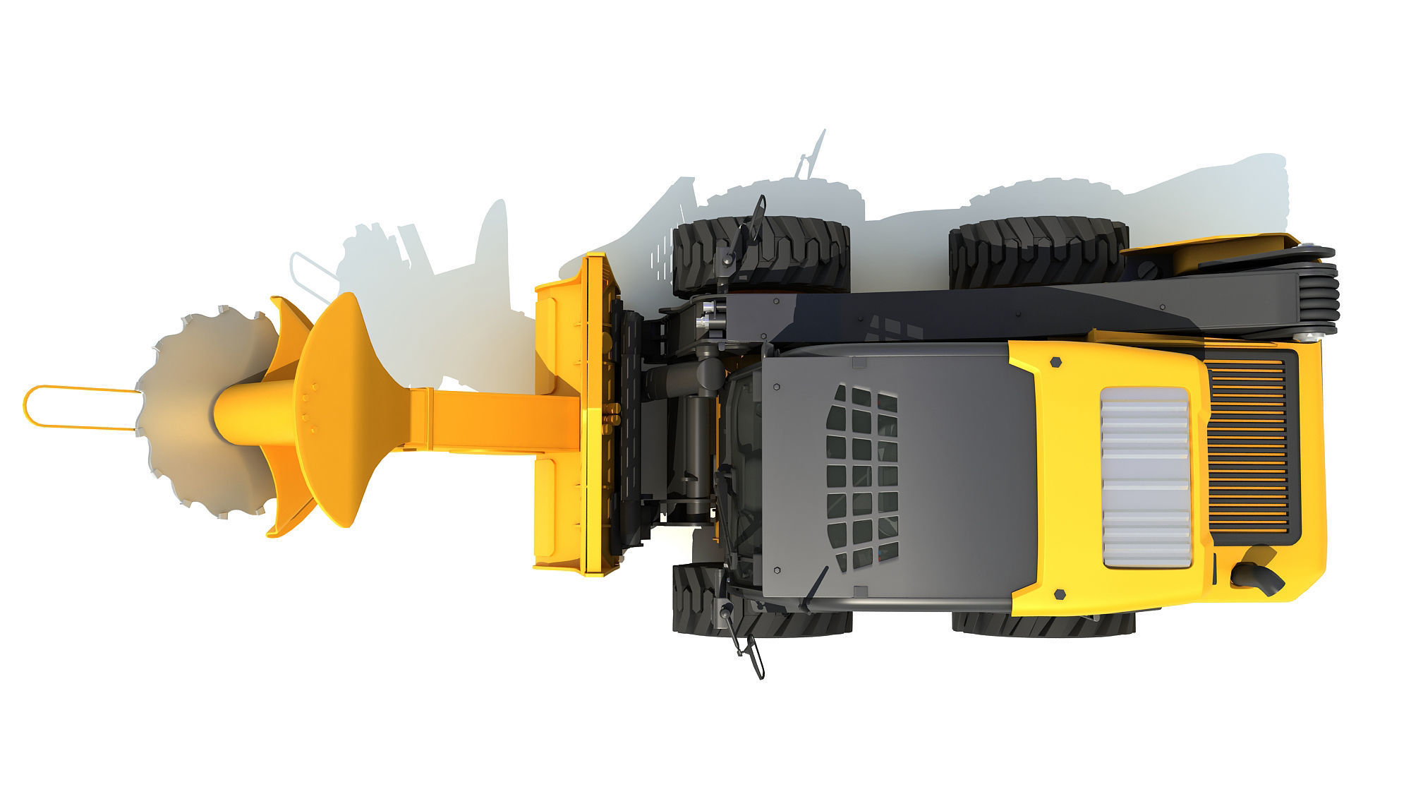 Tree Cutter Skid Steer Loader 3D model_12