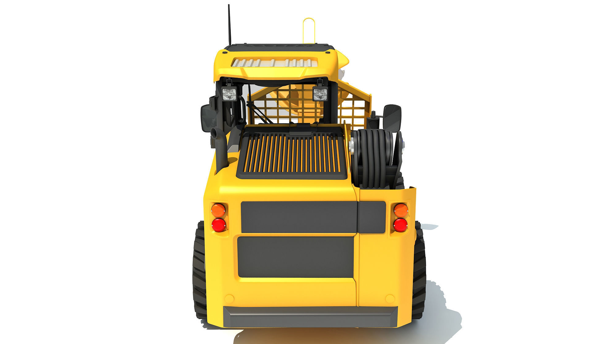 Tree Cutter Skid Steer Loader 3D model_4