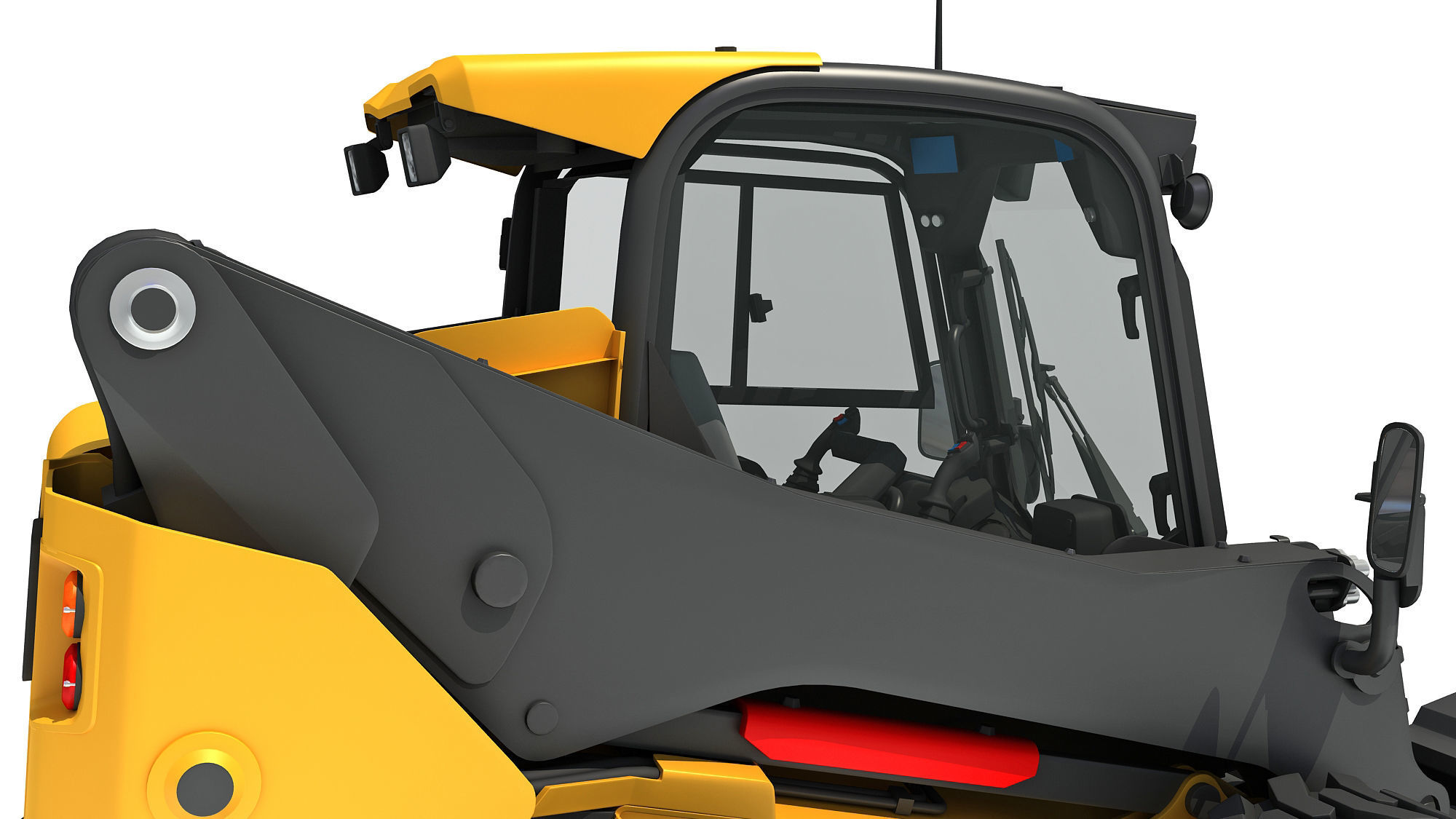 Skid Steer Stump Grinder Cutter 3D model_11