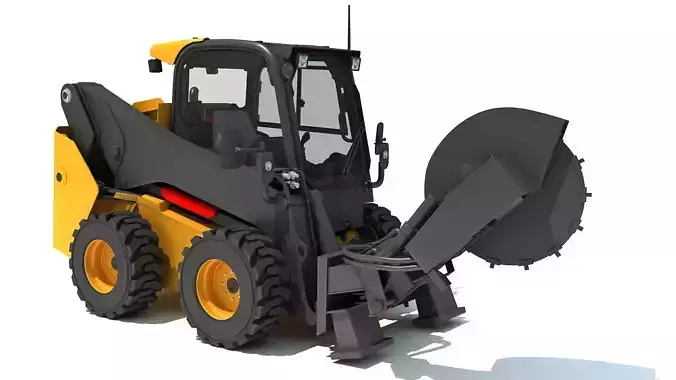 Skid Steer Stump Grinder Cutter 3D model