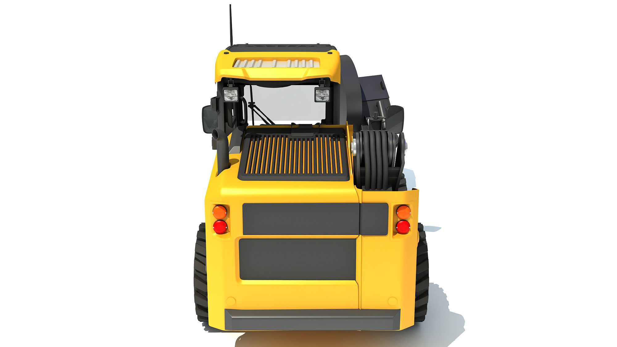 Skid Steer Stump Grinder Cutter 3D model_4